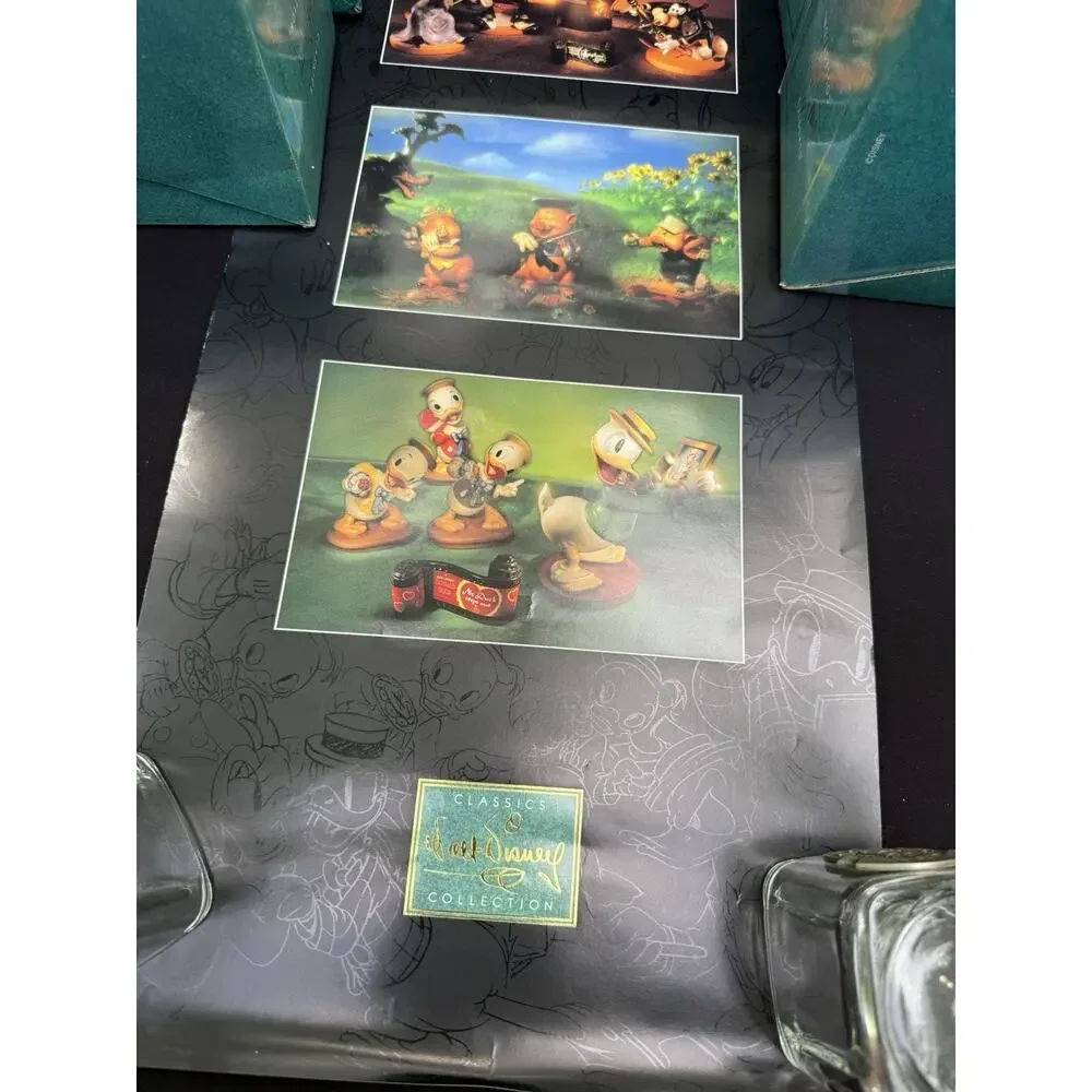 Walt Disney Classics Collection Three Little Pigs All 3 W Title Plaque & Poster!